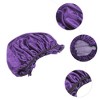 Unique Bargains Women Durable  Shower Cap for Hotel Travel 2pcs - 3 of 4