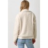 Women's Denim Mixed faux-shearling Jacket - mystree - 3 of 3