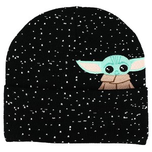 Grogu Peekaboo Embroidered Jacquard Beanie - 1 of 2