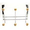 Evideco French Home Goods Versatile Over-the-Door Metal Rack with Ceramic Hooks - 4 of 4