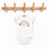 The Juniper Shop Mini Smiley Keep On Smiling Rainbow Flutter Sleeve Bodysuit - 3 of 4