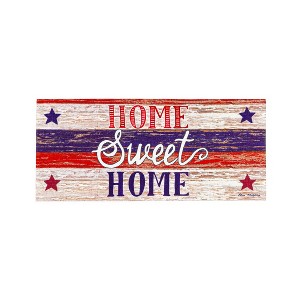 Evergreen Farmhouse Home Sweet Home Sassafras Indoor Outdoor Switch Doormat 1'10"x10" Multicolored - 1 of 4