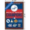 Trends International MLB Los Angeles Dodgers - Champions 23 Framed Wall Poster Prints - 3 of 4