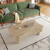 ModernLuxe Lift-Top Coffee Table with Hidden Storage&Silent Hydraulic Lift, Modern Cocktail Table Sofa Side Table Center Table, Black/ Natural/Brown - 2 of 4