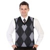Gioberti Men's Super Soft Diamond Knitted Sleeveless Vest - 2 of 3
