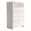 Galano Lavish 5 Drawer 29.6 in. Wide Chest of Drawer in Dusty Gray Oak, Knotty Oak - 3 of 4