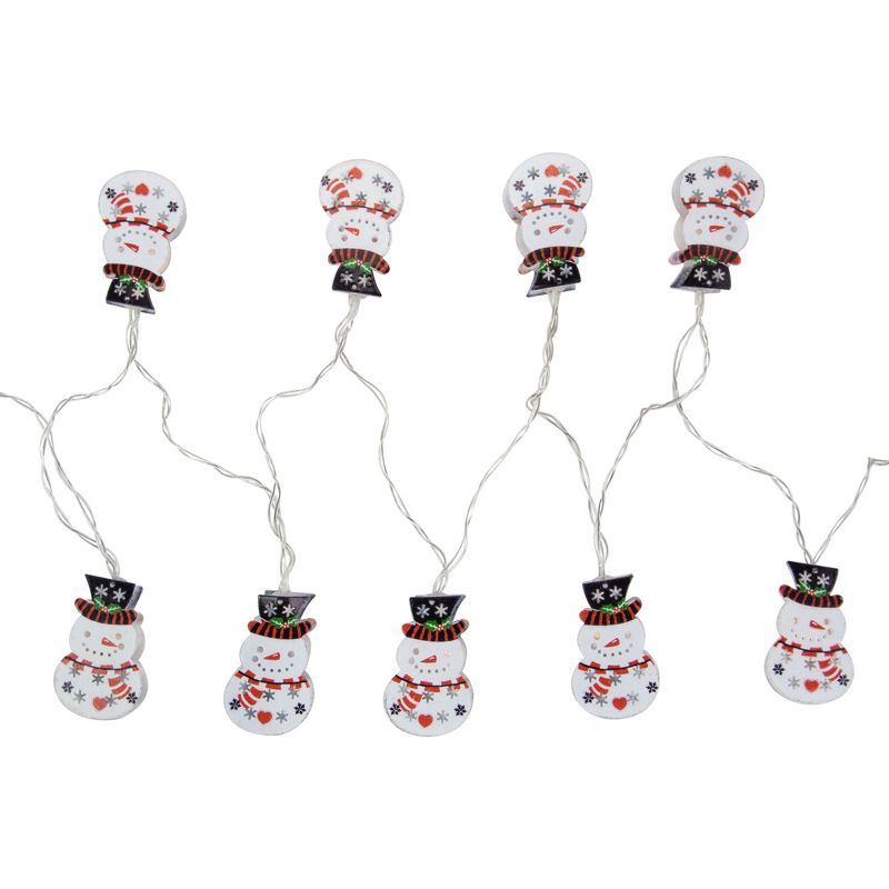 Northlight 10ct Snowmen with Top Hats LED Christmas Lights - 4.5 ft Clear Wire, 3 of 4