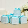 Sparkle and Bash 50 Pack "Its a Boy" Baby Shower Party Favors Treat Boxes, Paper Gift Box with Ribbons, Blue - 2 of 4