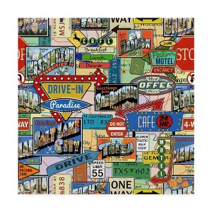 18" x 18" Travel Signs by Jean Plout - Trademark Fine Art - 1 of 4