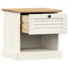 Bedside Cabinet White Solid pine wood, engineered wood, metal - 4 of 4