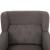PAGED Accent Chair Tufted Living Room Chairs Upholstered Armchair with Teddy Fleece Fabric for Living Room, Study - 4 of 4