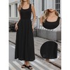 INSPIRE CHIC Women's Sleeveless Square Neck Casual Swing Summer Boho A-Line Maxi Dresses - 2 of 4
