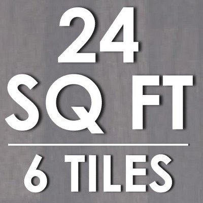 Slate Grey Wood Grain EVA Foam Puzzle Mat, 24 Sq Ft