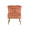 Velvet Wingback Accent Chair with Full Foam Seat and Tight Cushion Support for Living Room - 4 of 4