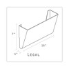 Storex Wall File, 3 Sections, Legal Size 16" x 4" x 14", Clear, 3/Set - 4 of 4