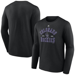 MLB Colorado Rockies Men's Long Sleeve Core T-Shirt - 1 of 3