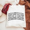 City Creek Prints Beach Babe Varsity Canvas Tote Bag - 15x16 - Natural - 2 of 2