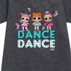 Girls' - LOL Surprise! - Dancing Dolls Dance Graphic Short Sleeve Fleece Dress - 2 of 3