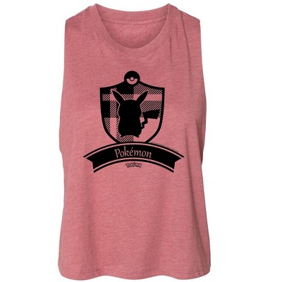 Women's Pokémon Pokémon Plaid Badge Graphic Racerback Tank - Heather Mauve - Small