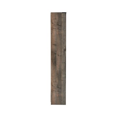 Rustic Brown Adjustable Cube Bookcase with Shelves