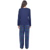 Casual Nights Women's Jersey Knit Long-Sleeve Top and Soft Flannel Bottom Pajama Set - 4 of 4