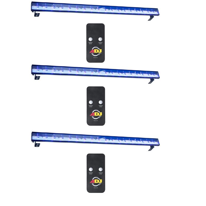 American DJ Eco UV Bar Plus IR Ultraviolet LED Black Light Fixture w/Remote (3), 1 of 7