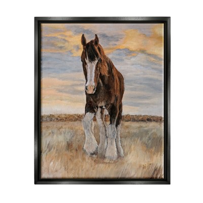 Stupell Industries Colt Horse Farmhouse AnimalFloater Canvas Wall Art