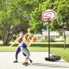 Costway Portable Basketball Hoop Stand Height Adjustable Goal System W/2 Nets Wheels - 2 of 4