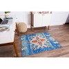 Anji Mountain 40"x54" Las Cruces 1/2" Rug'D Chair Floor Mat Blue/Orange: Abstract Felt Backed, Indoor Use, Spot Clean - 4 of 4