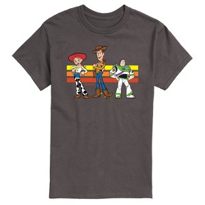 Men's - Toy Story - Buzz, Woody, And Jessie Short Sleeve Graphic T-Shirt - 1 of 4