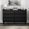 Mid-Century Modern Solid Wood 6 Drawer Double Dresser - Saracina Home - 4 of 4