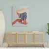 Stupell Industries Woman Obscured By Sun Hat Summer Beach Portrait Canvas Wall Art - 2 of 4