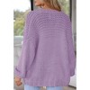 Womens Sweater Knit Cardigan with Pockets Open Front Cable Knit Sweater Chunky Thick Sweater Cardigan for Winter Comfy Knitwear - 4 of 4