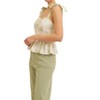 Women's Floral Print Cotton Peplum Top - In February - 3 of 4