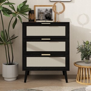 NicBex 3 Drawers Nightstand Bedside Table with Large Storage Space End Table for Living Room, Bedroom, Study - 1 of 4