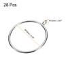 Unique Bargains Metal Electroplating Curtain Rod Accessory Curtain Ring 28 Pcs - 2 of 4