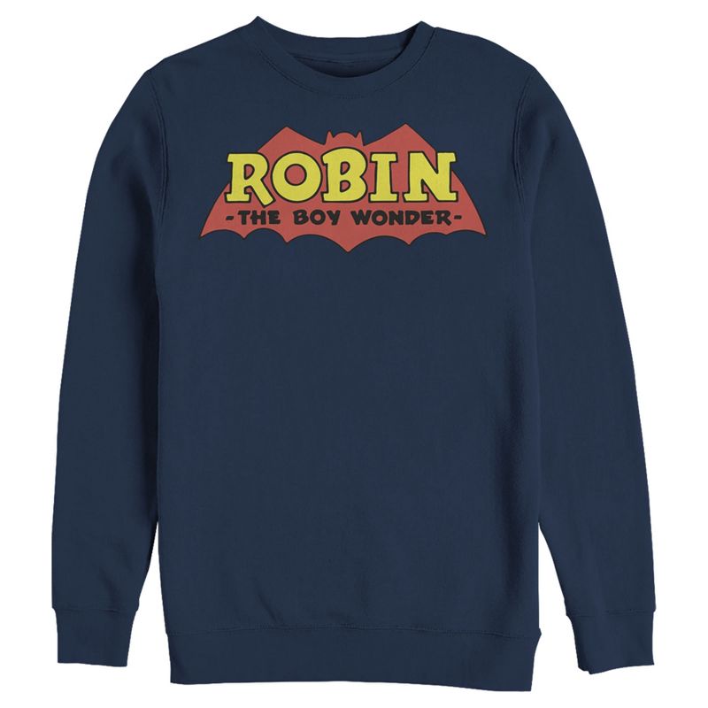 Men's Batman Logo Robin Boy Wonder Sweatshirt, 1 of 4