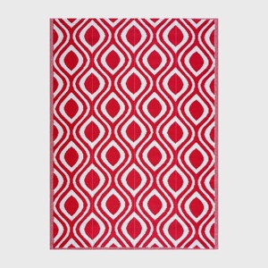Playa Rug Venice Plastic Rectangle Woven Indoor Outdoor Folded Floor Mat - 1 of 4