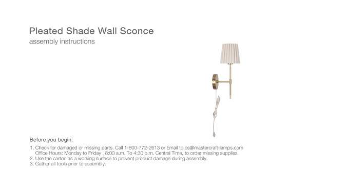 Pleated Shade Wall Sconce Brass/Oatmeal - Hearth &#38; Hand&#8482; with Magnolia, 2 of 7, play video