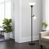 Mother Daughter Torchiere Floor Lamp with Glass Shade - Threshold™ - image 4 of 4