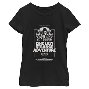 Girls Stranger Things One Last Adventure Poster T Shirt - 1 of 4