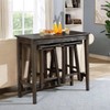 3pc Helbrana Bar Height Dining Set - HOMES: Inside + Out - 3 of 4