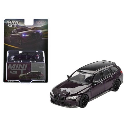 BMW M3 M Performance Touring Daytona Violet Metallic with Black Top Limited Edition 1/64 Diecast Model Car by Mini GT
