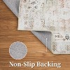 GustoWave 9' x 12' Retro Oriental Low Pile Thin Foldable Washable Area Rug - 2 of 4