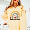 Simply Sage Market Teach Love Inspire Rainbow Lightweight Garment Dyed Sweatshirt - 3 of 4