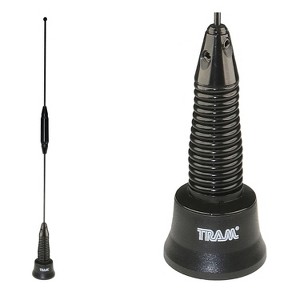 Tram® 150 to 170/440 to 520/800 to 960 MHz 4.12-dBi Gain 17-1/2-In. Tall Pre-tuned Tri-Band NMO Wideband Antenna in Black - 1 of 4