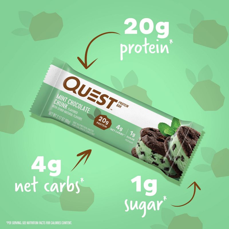 Quest Nutrition Protein Bar - Mint Chocolate Chunk, 6 of 12