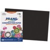 Prang Construction Paper, Medium Weight, Black, 12" x 18", 50 Sheets Per Pack, 5 Packs - 2 of 4