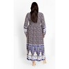 Women's Plus Size Faith Placement Maxi Dress - navy | CITY CHIC - 3 of 4