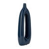 Sagebrook Home Ceramic Vase - Contemporary Abstract Cut-Out Vase Narrow - image 2 of 4